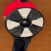 60.96 Cm Viking Bark Shield Authentic Handcrafted Battleworn Design, Perfect for Collectors Reenactments