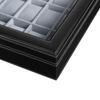 SONGMICS Watch Box, Lockable Watch Case, Watch Storage Box with 24 Slots, Glass Lid, Gift for Loved Ones, Black Synthetic Leather, Grey Lining