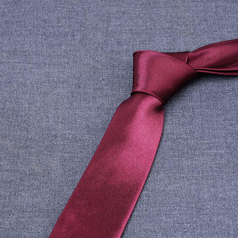 8cm Jednobarevná Polyesterová Hedvábná Pánská Kravata, Více Barev k Dispozici pro Business nebo Neformální Nošení