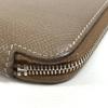 HERMES Azap Long Silk-In Wallet Zip Around Long Wallet Epsom Etoupe gray