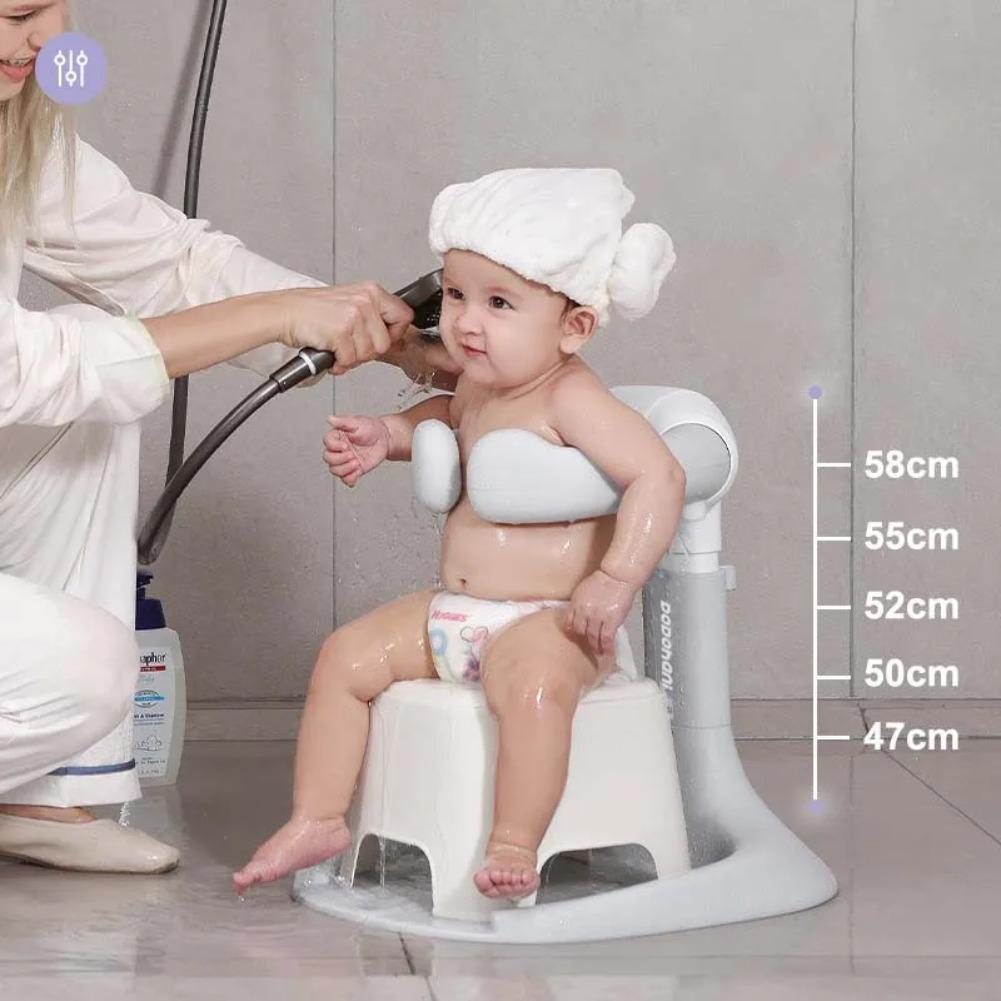 Vasca da Bagno per Bambini in Piedi Maniglia Doccia Regolabile per Bambini Supporto Bagno Vasca da Bagno Pieghevole per Bambini Supporto Sicuro Bagno