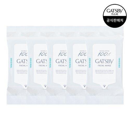 Gatsby Facial Paper Cool Type Large Capacity 42 Sheets x5 Packs_635101