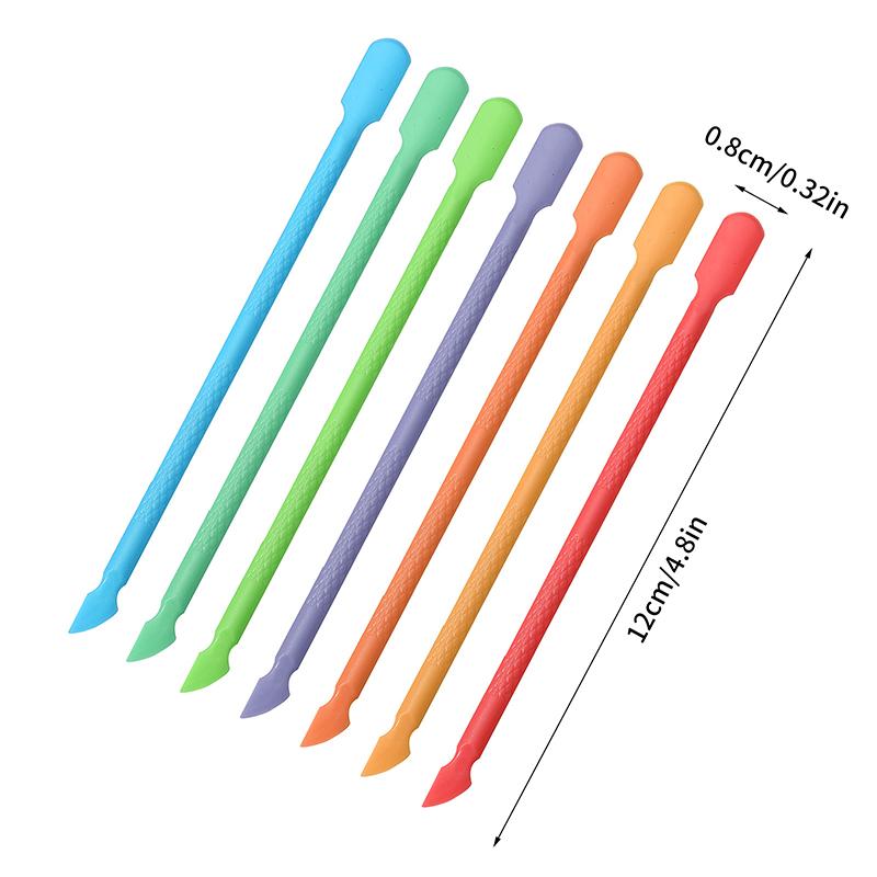 

New 1pcs ABS Cuticle Pusher Double-ended Dead Skin Push Remover For Nail Art Cleaner Manicure Pedicure Care Tools
