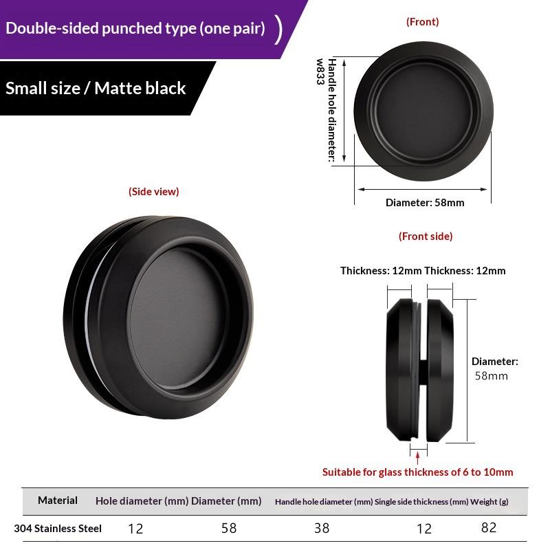 Multifunctional Stainless Steel Invisible Door Handle Concealed Sliding Cupboard Handles Embedded Furniture Handles Glass Doors