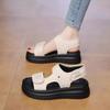 Platform Sandals Women's New Summer Outer Wear Velcro Lightweight Leisure Sports Increase Beach Shoes Tide