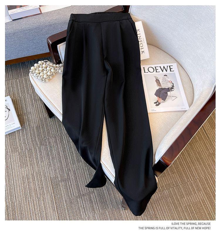 Plus Size Autumn 2026 Slimming Belly Concealing Two-Piece Shirt & Pants Set
