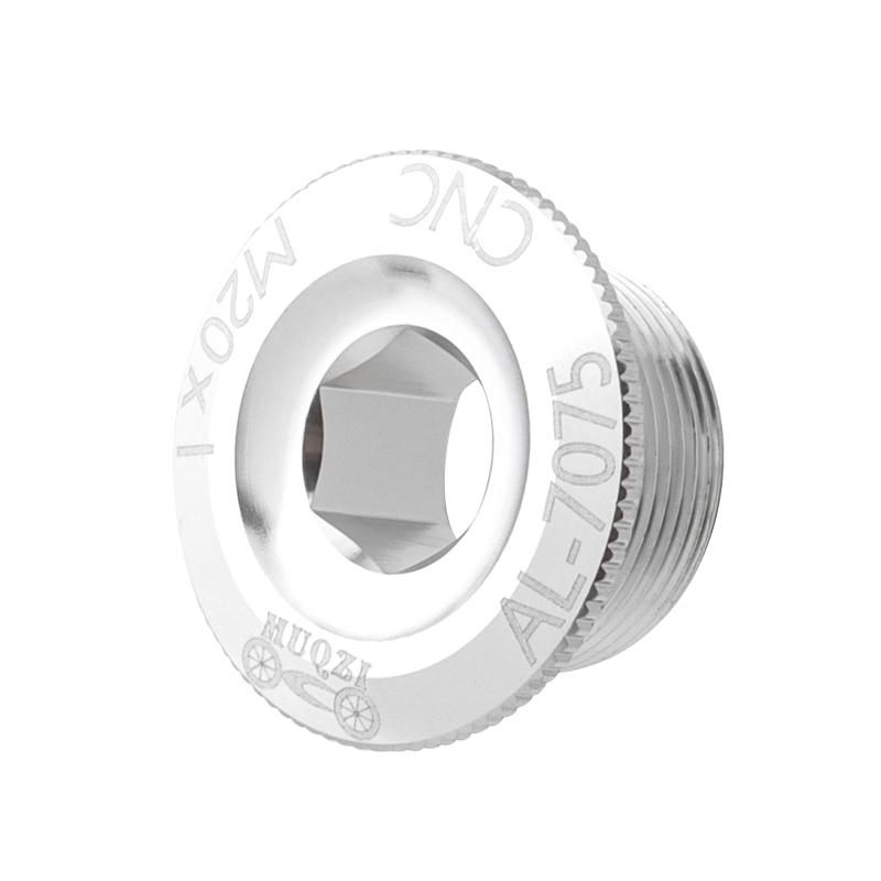 Kurbelabdeckung Schraubkappe M20 MTB Kurbelgarnitur Kurbelabdeckung Aluminium Rennrad Zubehör 10 Farben