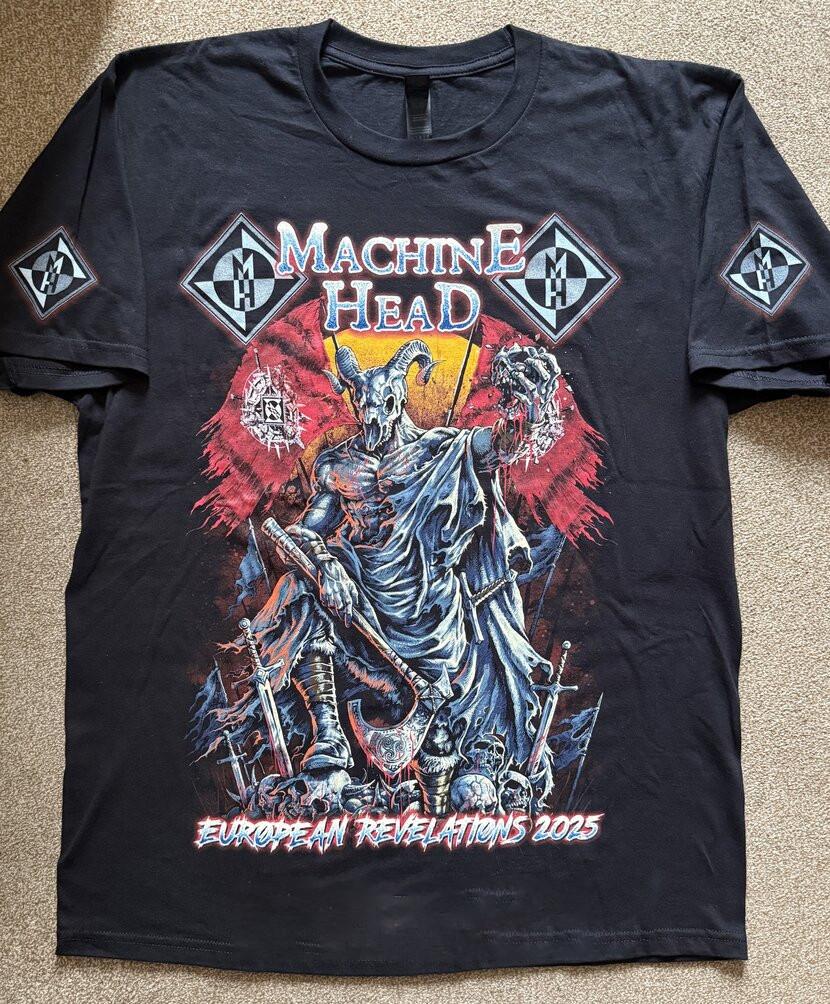 Machine Head European Revelations 2025 tour t-shirt NI550 S