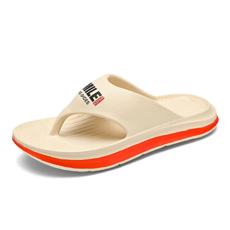 

Flip-flops men s summer couple outdoor beach non-slip, deodorant and wear-resistant outer wear trend personalized pinch foot cool slippers 45