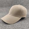 Wide Brim Hard Top Pure Color Baseball Cap Large Head Circumference Men's Hat Casualcasual Plus Size Peaked Cap