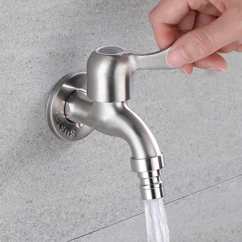 A Single Lever Kitchen Faucet Laundry Faucet Tap Sink Basin Water Tap for Home Kitchen Bathroom Toilet Laundry Washing Machine