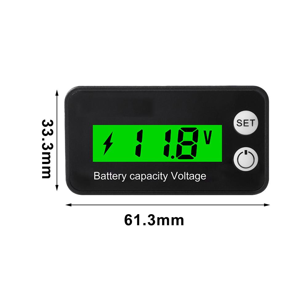 1pc DC 8~100V Digital Display LCD Voltmeter With Reverse Polarity Protection For Electronic Equipment Maintenance Accessories