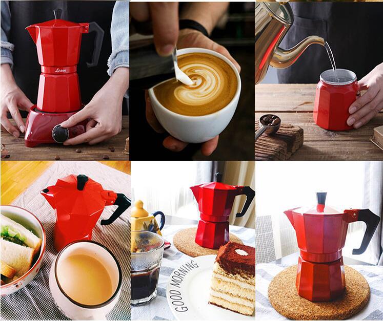 Portable Electric Moka Pot with European Plug - Quick and Convenient Home Coffee Maker
