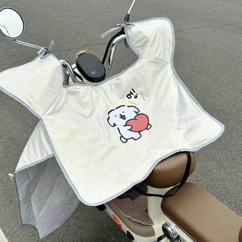 Universal Waterproof Electric Vehicle Windshield Sunshade: Windproof, Heat-Insulating, Thin Style for Motorcycle & Battery Car