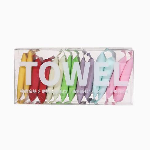 Disposable Compressed Facial Towels, Individually Wrapped, Thickened and Enlarged, Travel Friendly