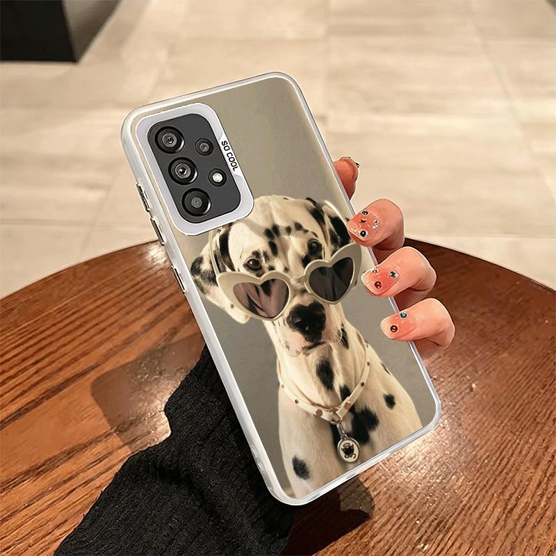Dalmatian Cute Dog Shockproof Phone Case for Samsung A17 A16 A15 A14 A37 A57 A36 A56 A26 A35 A55 A25 A34 A54 A24 A13 A23 A33 A53