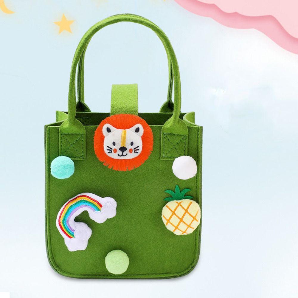 

Стиль Многоцелевая Модная Милая Нейлоновая Милая Фетровая Сумка-тоут Женская Сумка Корзина для хранения Конфетный мешок