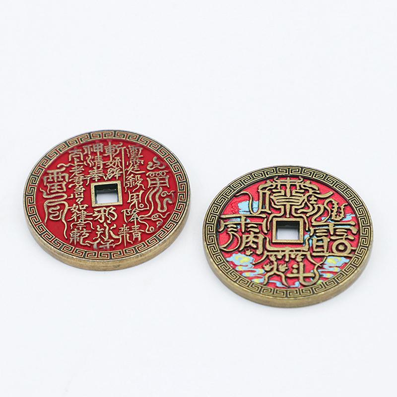 Ancient Chinese Coin Model Mountain Ghost Money Traditional Feng Shui Amulet Of Wealth Leizu Good Luck Coin Hanging Decoration