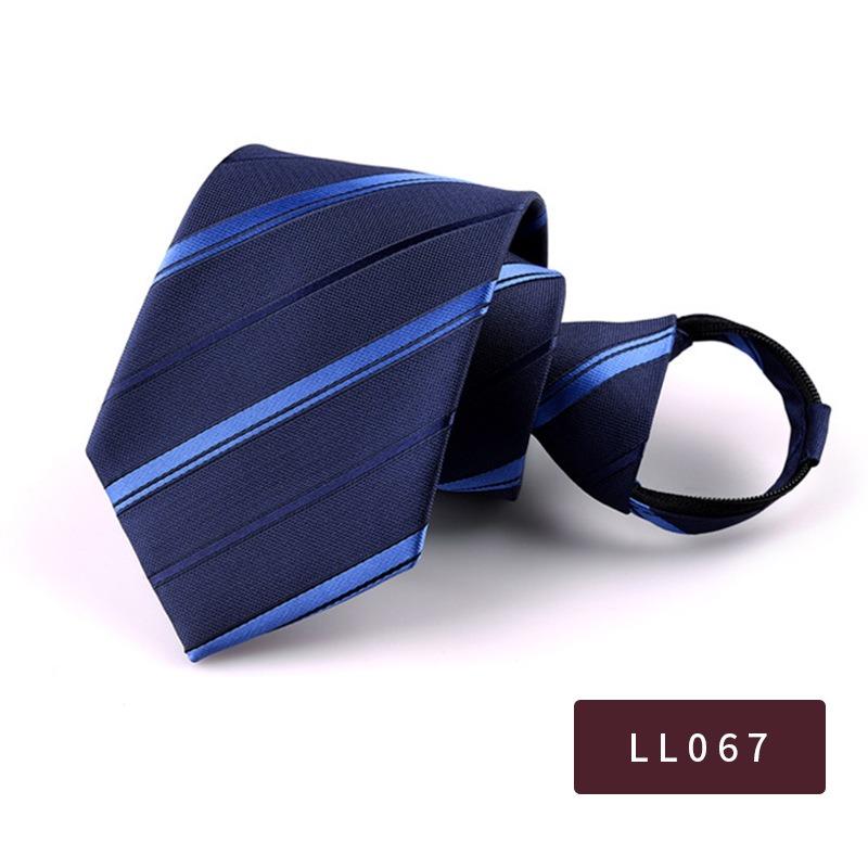 8Cm Pull Tie Dress Lazy Tie Men'S Clothing Accessories Striped Suit Business Tie