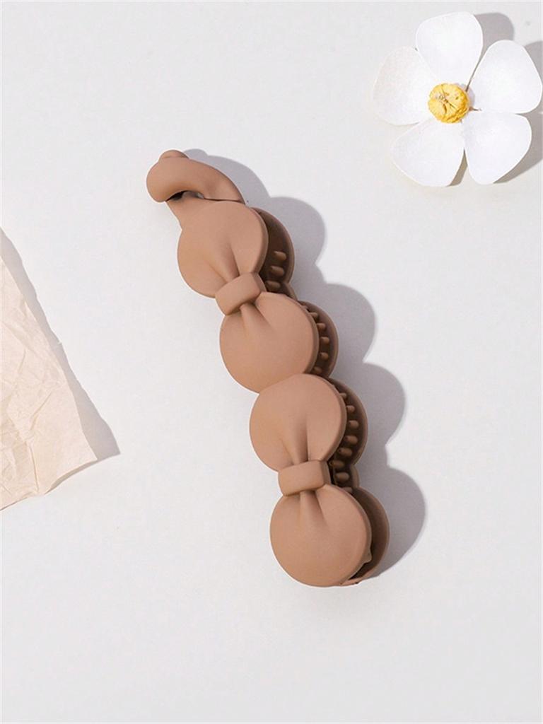 1 nuova pinza per capelli a forma di fiocco opaco a clip orizzontale a linea singola per capelli a coda di cavallo capelli dritti accessorio per capelli
