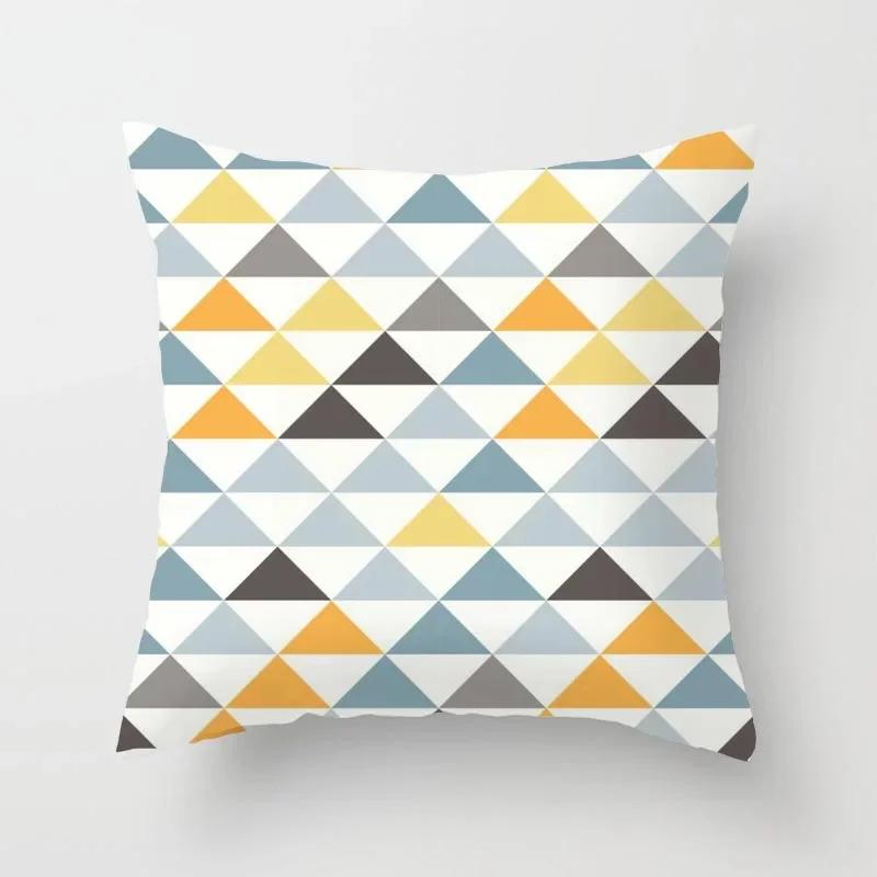 Abstract Pattern Geometric Cushion Cover Throw Pillow    Sofa  Square