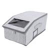 Hat Organizer for Baseball Caps Fabric Stackable Foldable Hat Storage Box Hold Up to 15 Caps with Zipper Clear Window