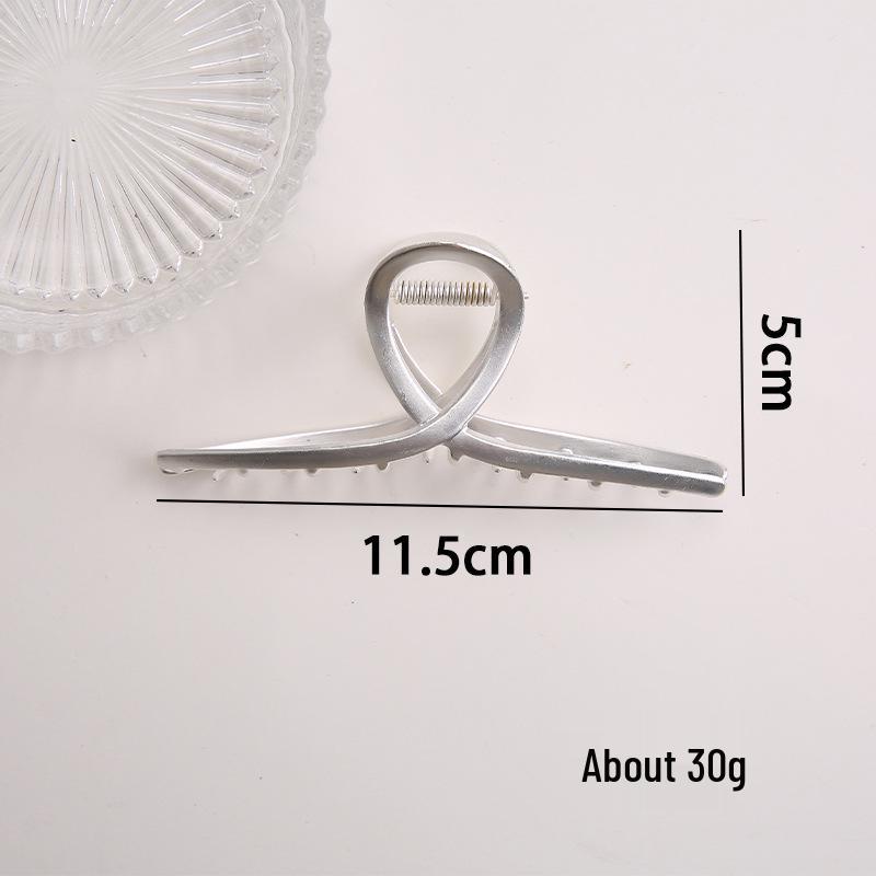 Large Metal Shark Hair Claw Clip – Korean Style Celebrity Hairpin