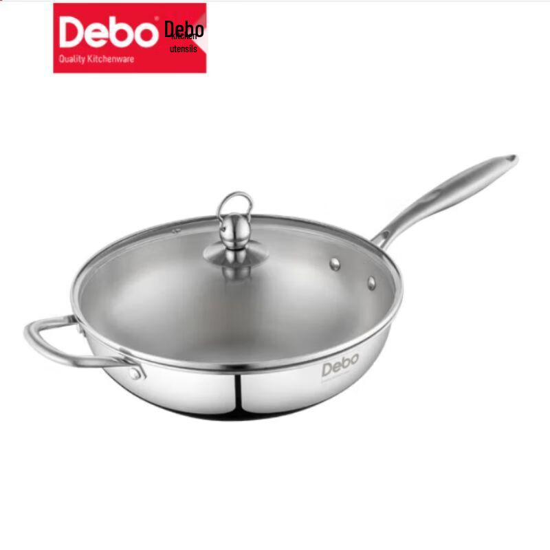 Debo Beiwoen DEP-316 32cm 316 Stainless Steel Wok