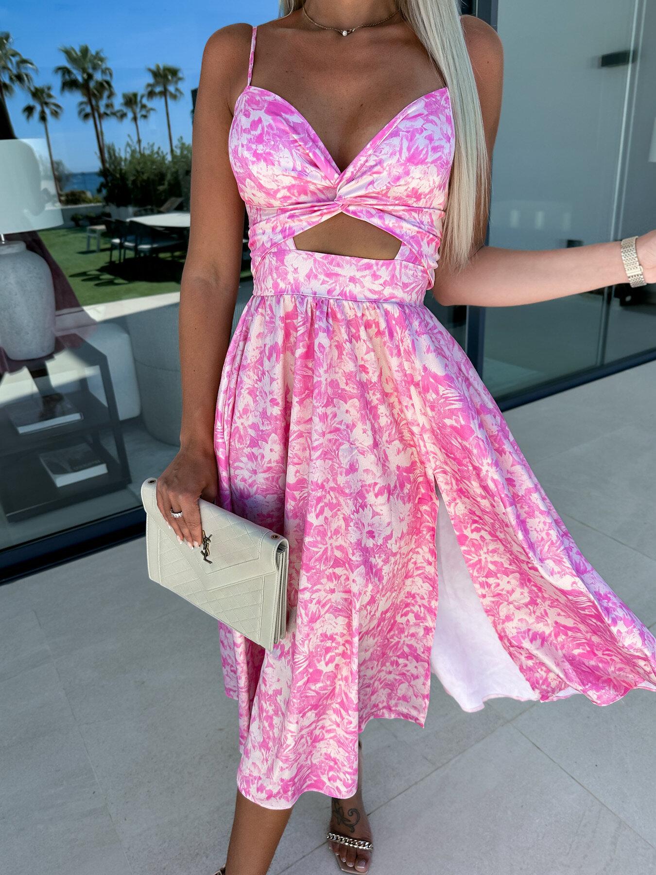 

Женские вечерние элегантные платья на тонких бретельках с v-образным вырезом макси-платье женские с открытой спиной Vestidos Feminino S розовый