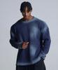 VERMANN APPAREL Waffle Oversized Long Sleeve Vintage Deep Blue