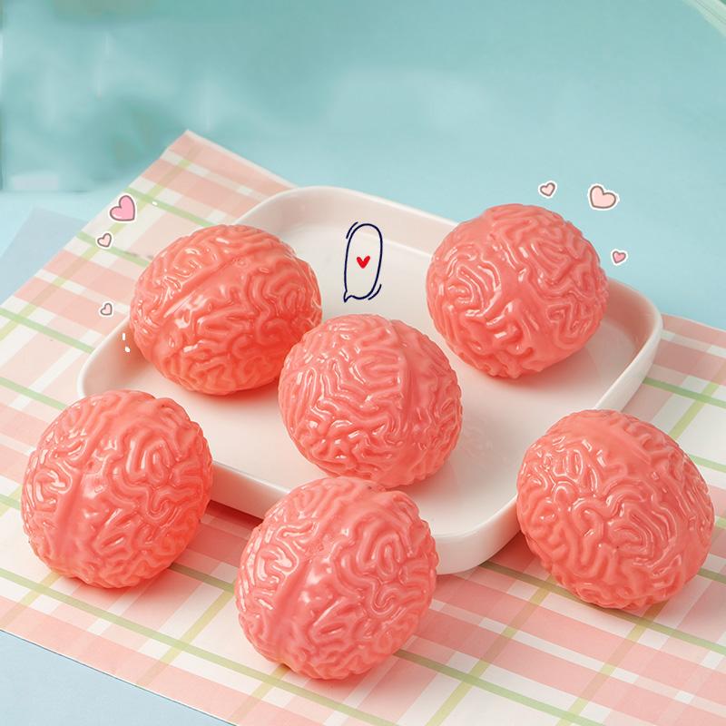 Kreative Simulation Gehirn Squishy Fidget Spielzeug Stressabbau Bälle Weich Dekompression Sensorisches Quetschspielzeug für Büro Klassenzimmer