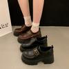Retro Elegant British Single Shoes Women's Spring and Autumn New Fashionable Versatile Comfortable Wear-resistant Loafer Trend Small Leather Shoes