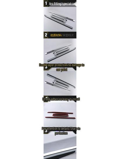 16 Land Cruiser Door Side Trim Bright Strip Body Sticker