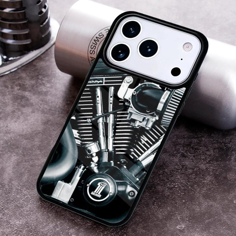 Motor Engine Motorcycle Phone Case for iPhone 17 16 15 Pro Max Air 14 13 12 11 Plus Shockproof Capa Cover
