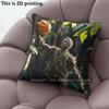 Forest Basketball Player Throw Pillow Covers Pattern Cushion Cover Suitable for Sofa Bedroom Car Pillow Cover
