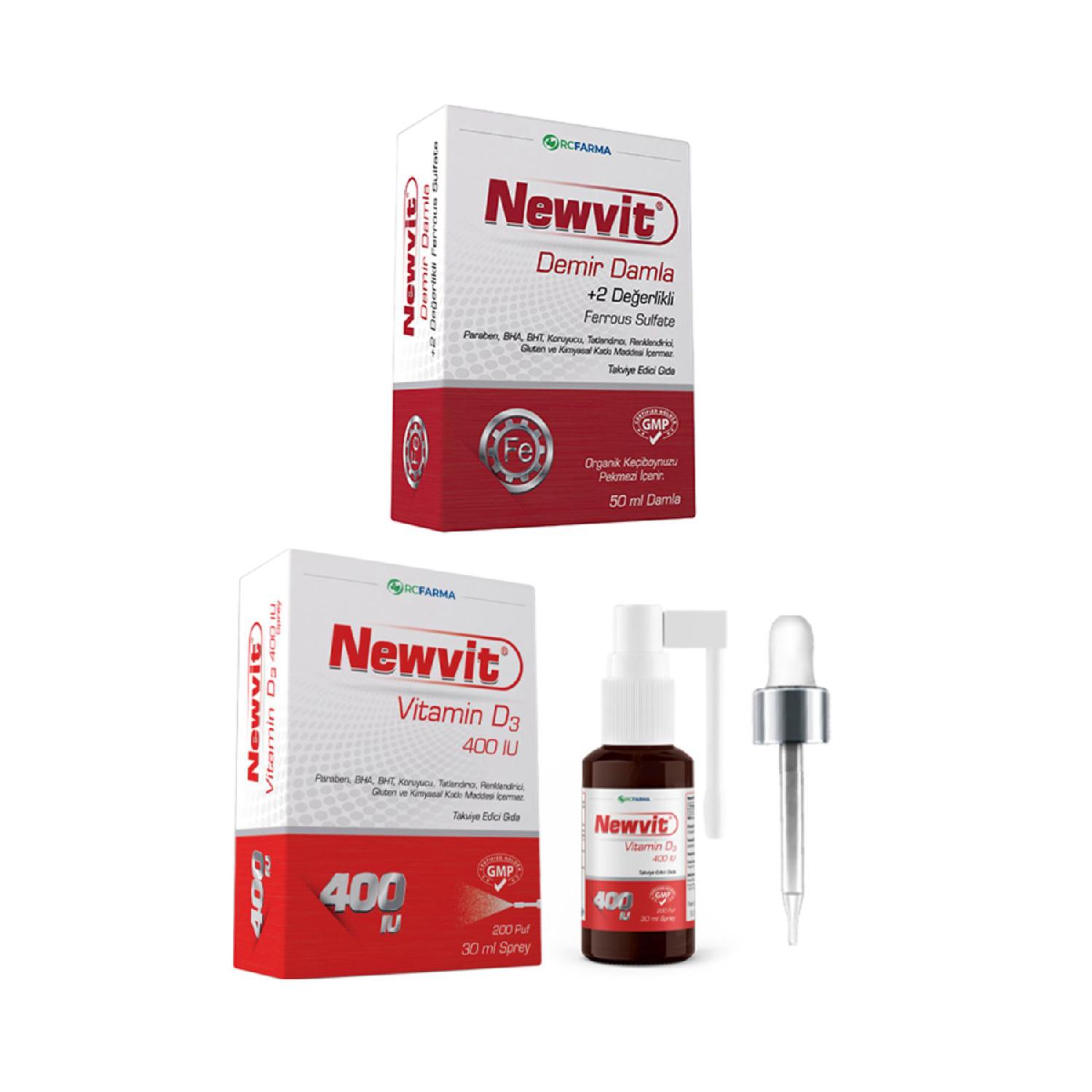 

Iron Damla Newvit D3 400 Iu Spray