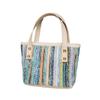 Fresh Pastoral Color Woven Handbag Mini Tote Bag Mobile Phone Bag Fashionable Versatile Shoulder Messenger Bag
