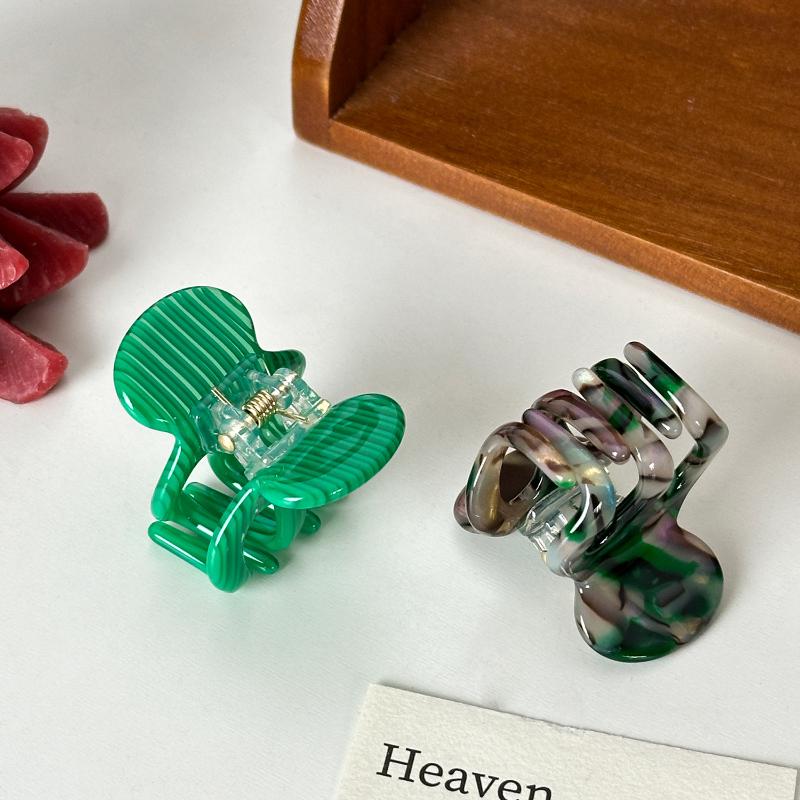 Retro Acetate Hair Claw Clips Sweet Small Hairpins Crab Clamp Barrettes for Womens Girls Trendy Ponytail Holders Party Accessory