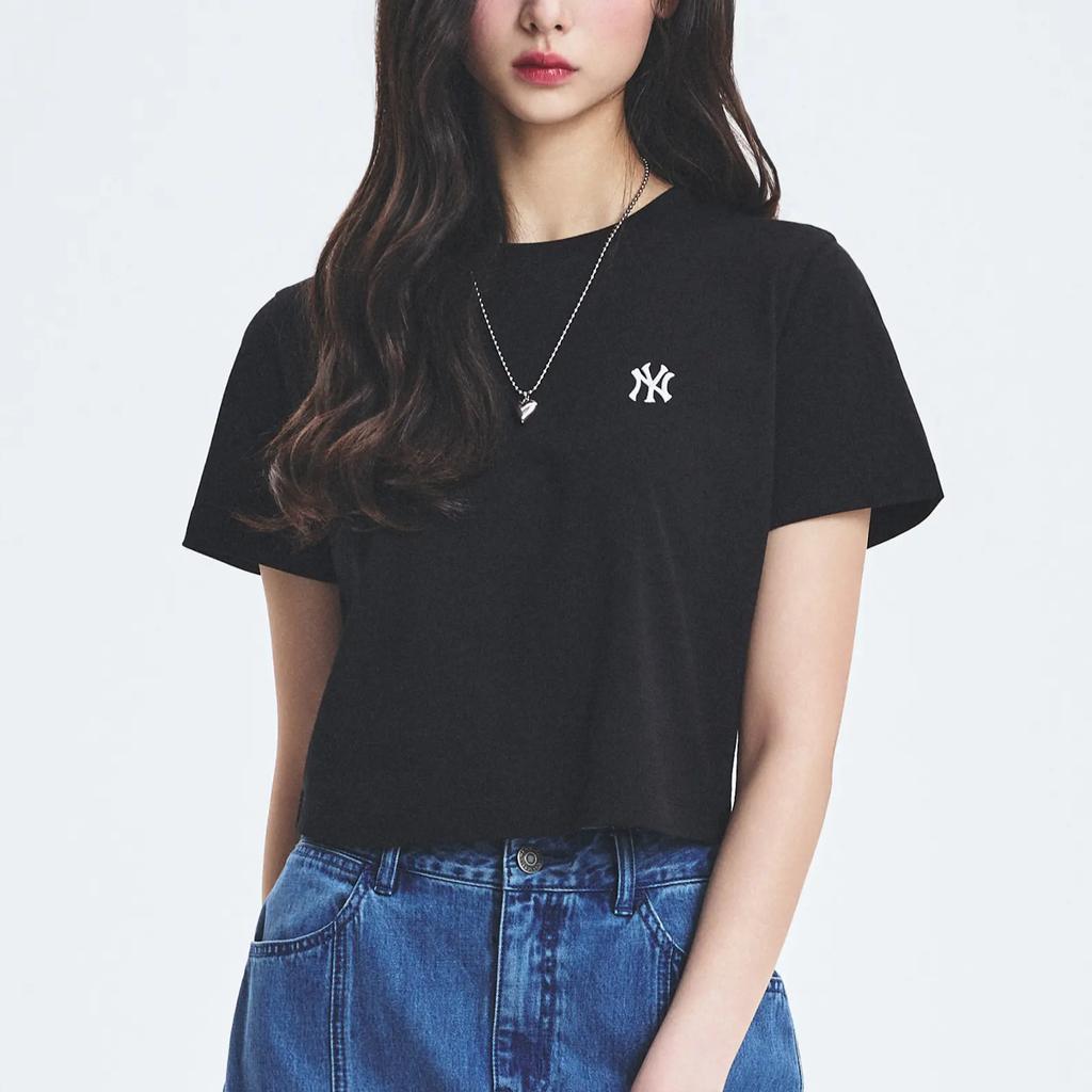 New MLB New York Yankees T Shirt Women's Black 3FTSB0153-50BKS