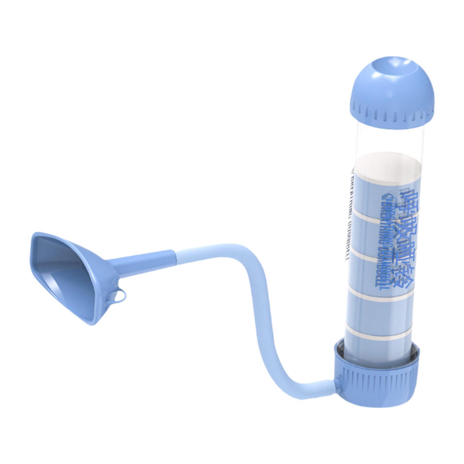 

Breathing Exercise Device Compact Fitness Portable Abdominal Exerciser Lightweight Running Lung Respirator Breathing Dumbbell синій