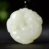 Afghanistan White Jade Pixiu Pendant for Men and Women
