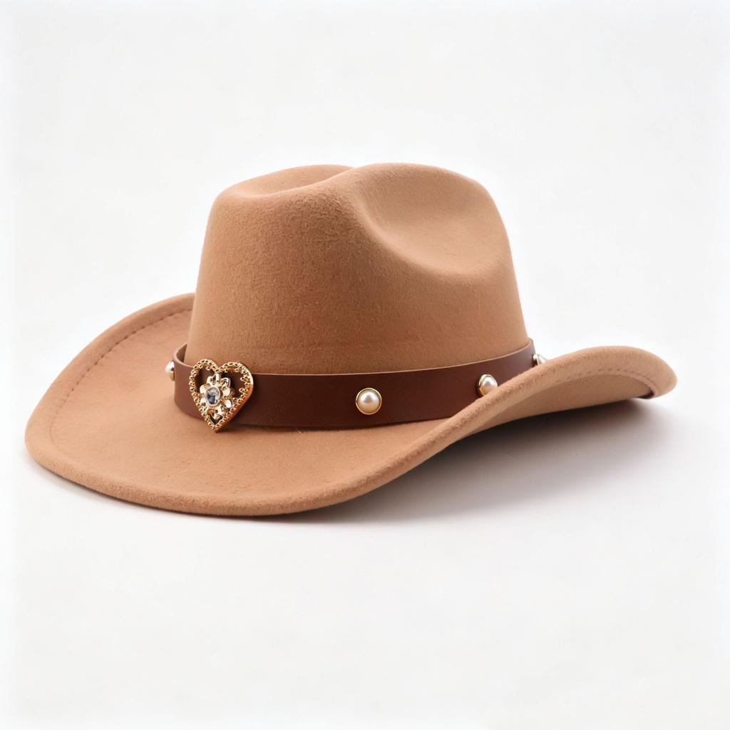 Popular bull head jazz hat new western cowboy hat with windbreak rope hat felt hat outdoor sun protection hat