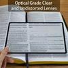 3X Magnifying Bookmark Portable Reading Aid for Low Vision Transparent Page Magnifier for Books Newspapers Maps  Essential Tool