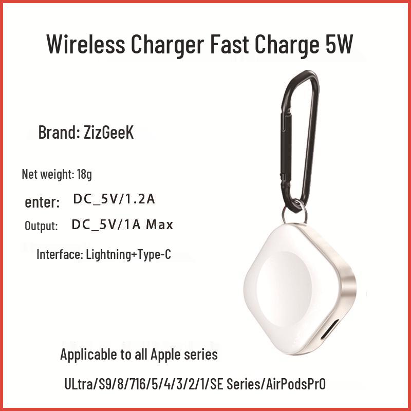 5W Magnetic Wireless Charger for Apple Watch S9/S8/S7/S3/4/SE
