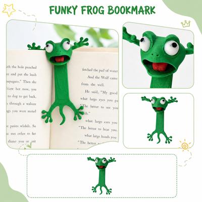 3D Funny Bookmark - Creative Animal Page , Cute Book Clip for Reading