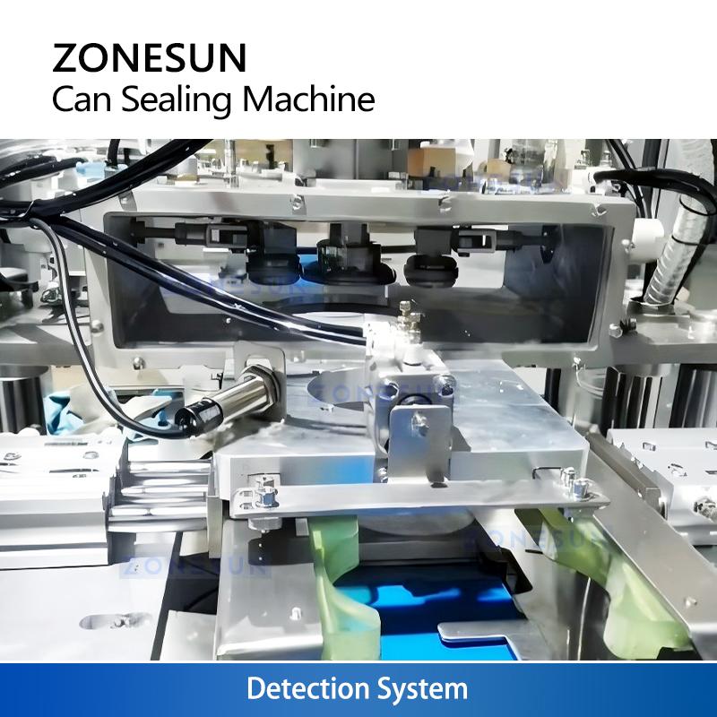 ZONESUN ZS-AFK500 Aluminum Caps Vacuum & Nitrogen Flushing Sealing Machine Industrial In-line
