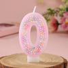 Creative Pink Foam Balloon Candle - Macaron Number Birthday Cake Decoration