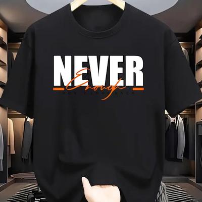 Tamanhos Europeus Moda Masculina de Verão Camiseta de Manga Curta com Estampa de Padrão de Letras
