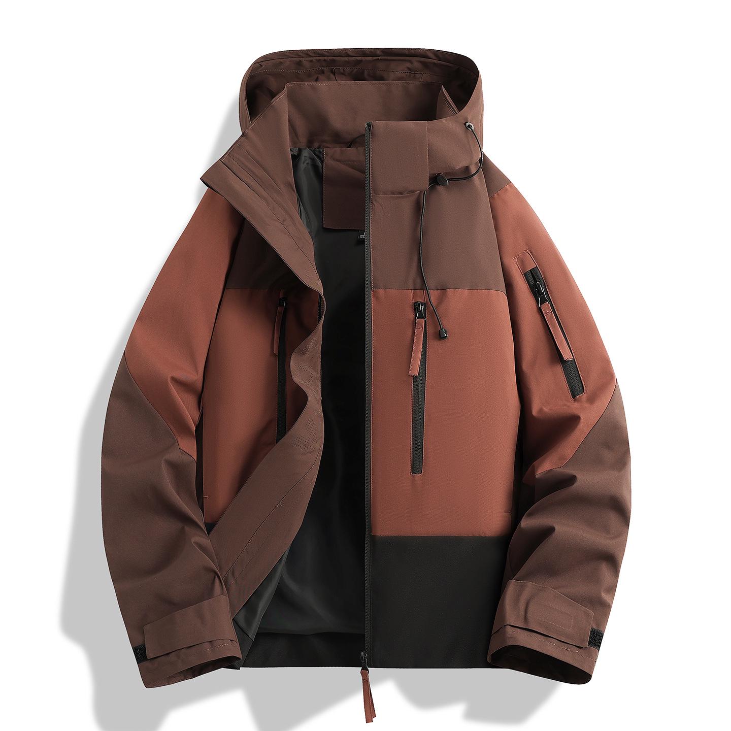 New Women`s Windproof Waterproof Hooded Jacket