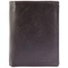 Wallet - Malta - Genuine Brown Leather - 8 Card Slots - Compact 12x9x2.5 Cm